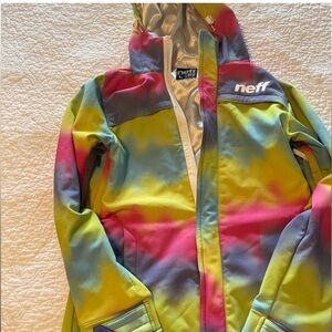 Neff Colorful Tie-Dye Ski Jacket